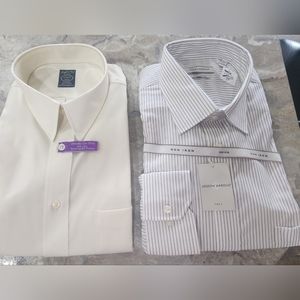 Joseph & Feiss and Joseph Abboud dress shirts  Tall 17. 36/37. NEW